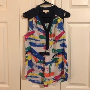 ModCloth Brush Stroke Tank Top Size Small